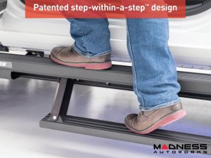 Ford Bronco Side Steps - 4 Door - Aries - ActionTrac - 69.6" - Powered Running Boards